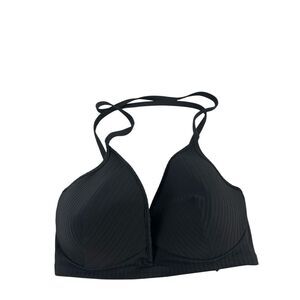 Shade N shore 36DD ribbed black swim racerback top